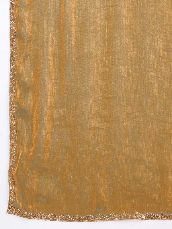 Exquisite Siffon Silk Saree with Handcrafted Val Border in Fendy Weave